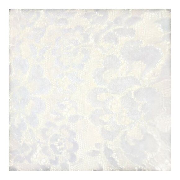 Vintage Yellow Floral Lace Fabric 35" Long 18.5" Wide Design Lingerie Panel - Picture 2 of 3